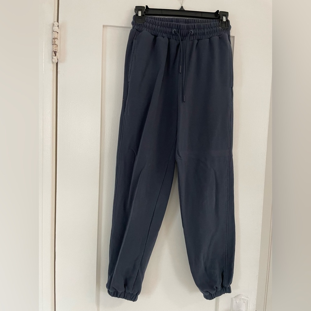 Navy terry sweat pant